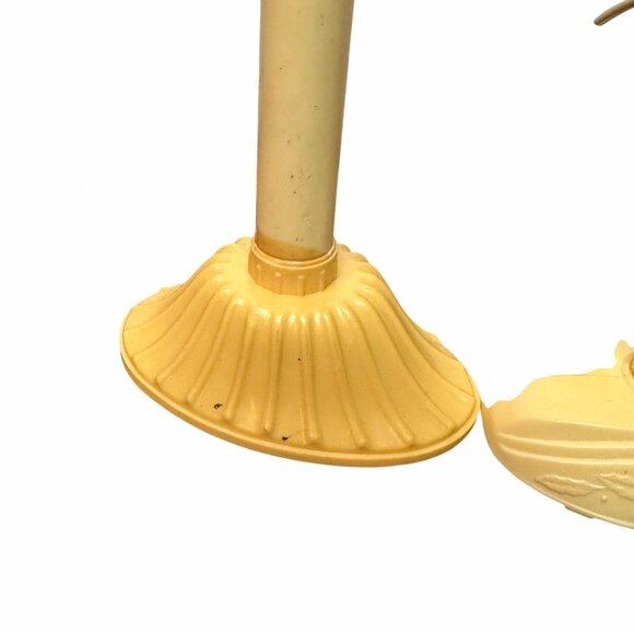 Vintage 1950s 5-Light Orange Plastic Christmas Candelabra Incandescent Holiday - Picture 5 of 16